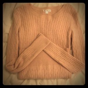 Pink angora sweater